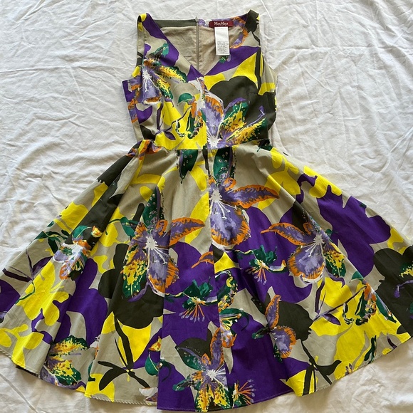 Max Mara Studio Floral Midi Dress( Size: 6) - Picture 5 of 5
